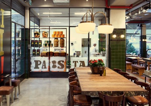 פרקט תלת שכבתי במסעדת גומבה